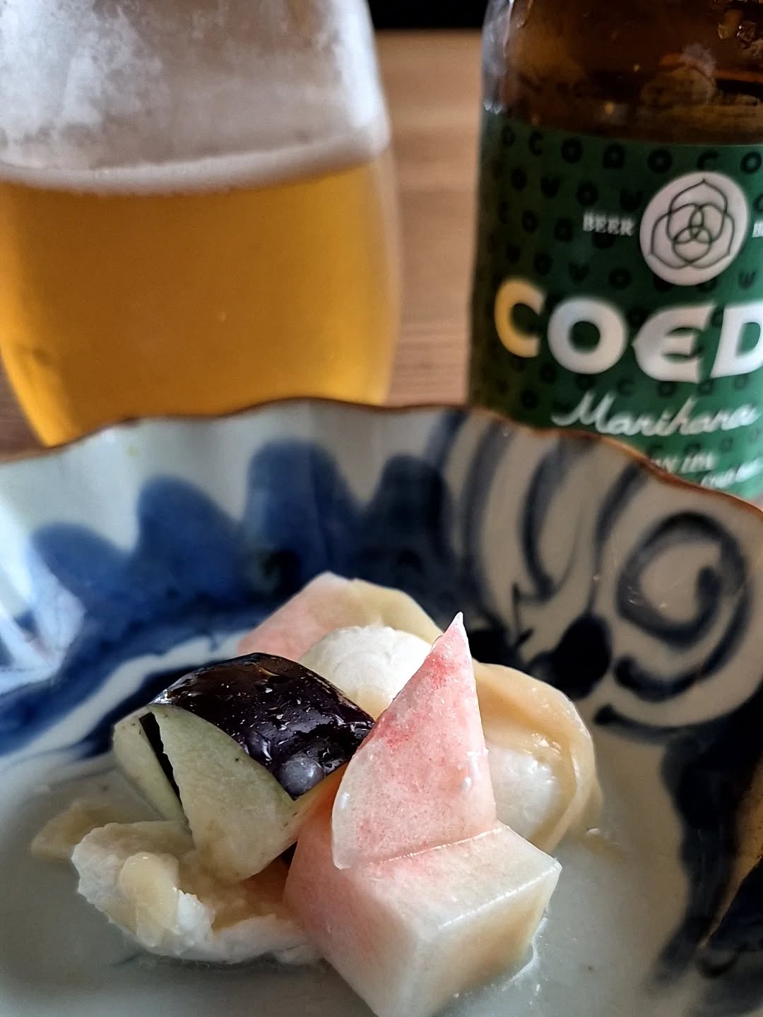 来月の試作
「桃　水ナス　ガリ　甘酢和え










※※※※※※※※※※※※※※※※
ご予約はこちらからどうぞ
https://edisone.jp/agarifuji/

料理とお酒　あがりふじ

浦和区東仲町15-16 1階

定休日　月曜

営業時間
12:00〜23:00　※最終入店21:00
(12:00～17:00は２日前までにご予約お願いします)